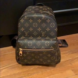 Small Backpack with Gold Zippers